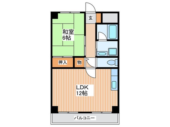 ヤマサ第６マンションの物件間取画像